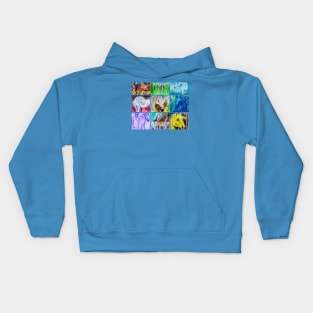 Horses in the wild artwork hand made Kids Hoodie